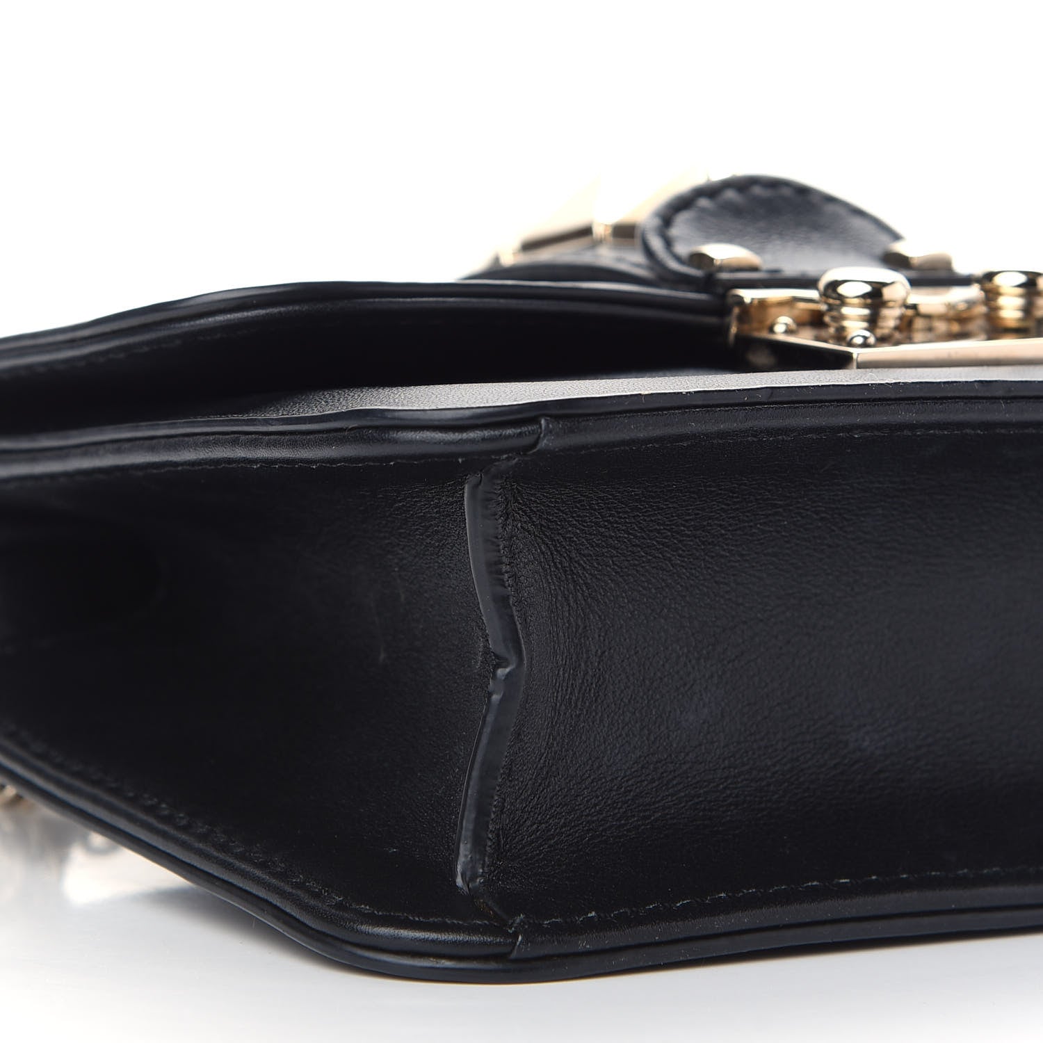 Valentino Garavani Vitello Mini Glam Lock Rockstud Flap Black 7 of 8