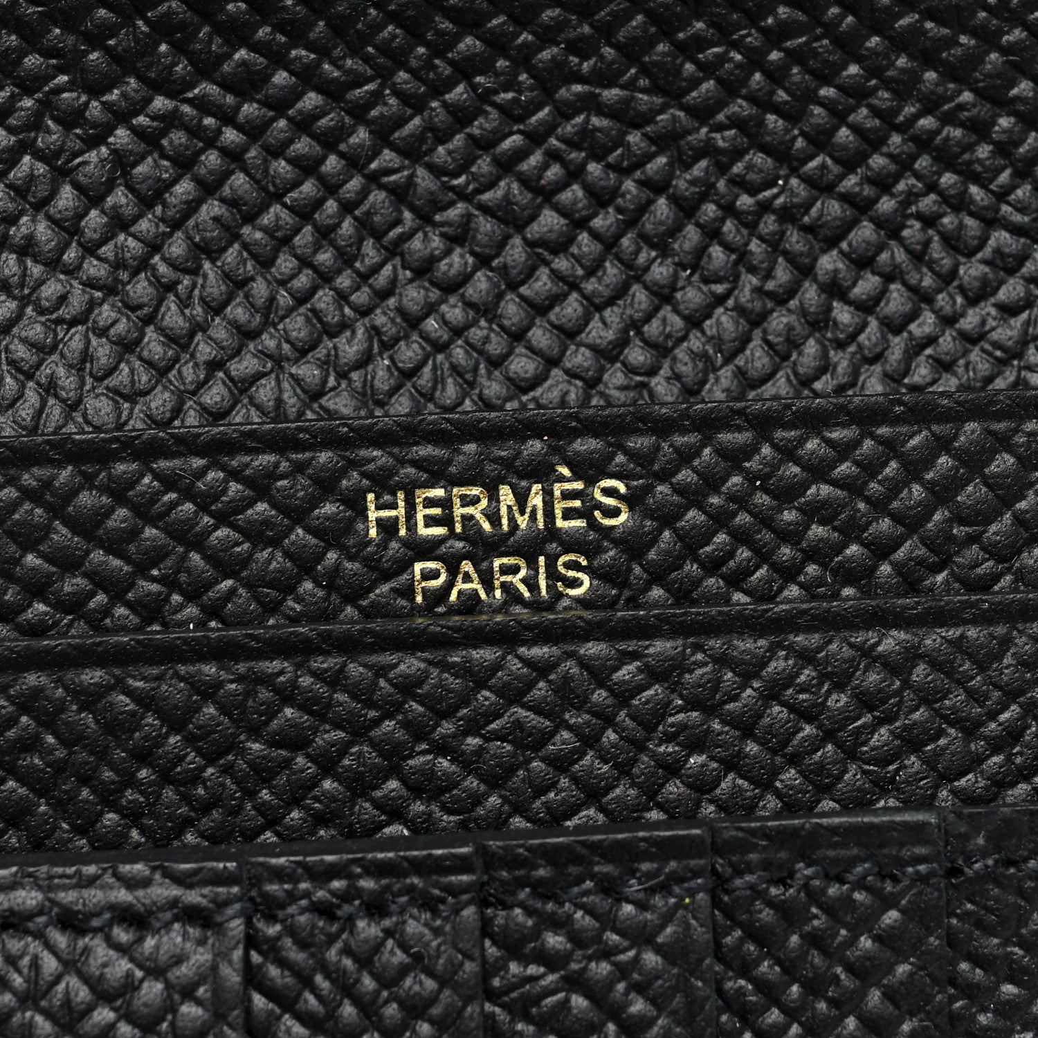 Hermes Epsom Mini Bearn Wallet Black 6 of 8
