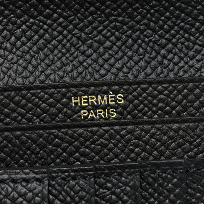 Hermes Epsom Mini Bearn Wallet Black 6 of 8