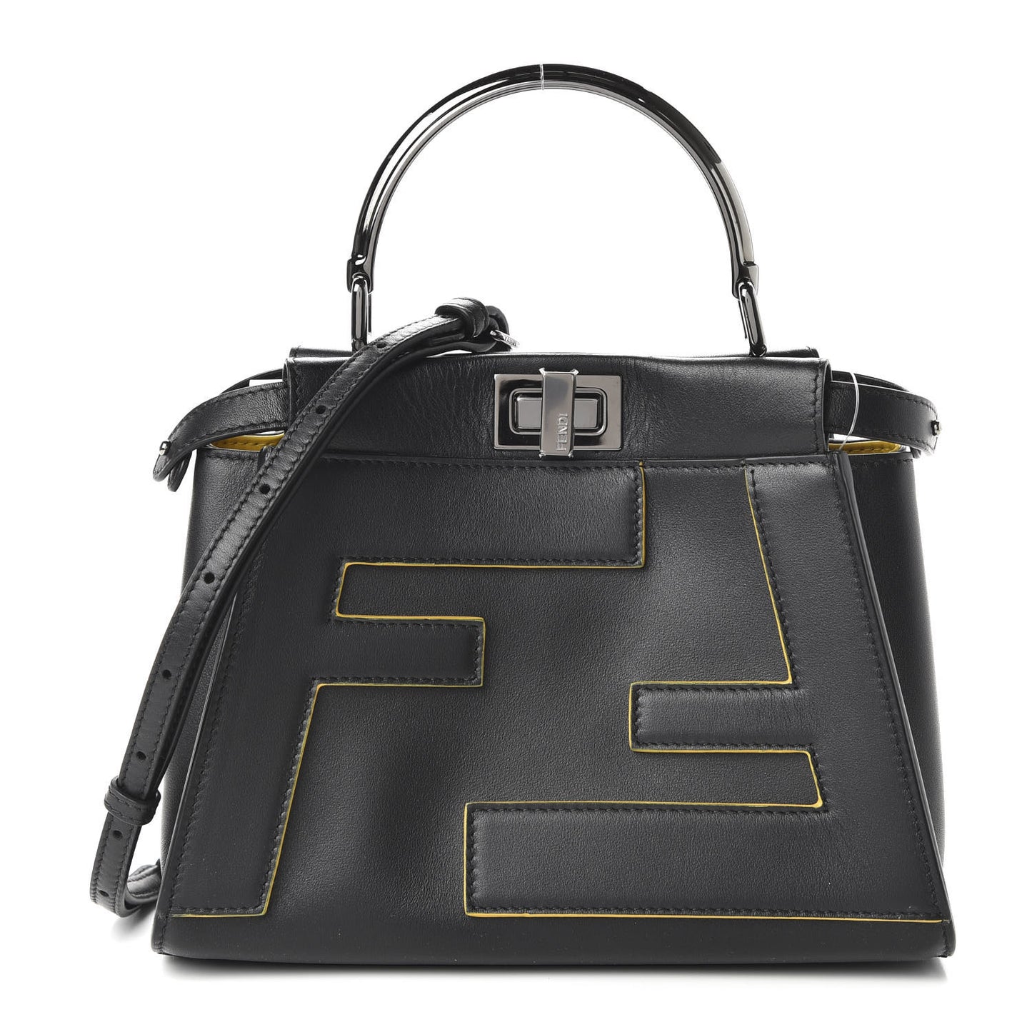 Nappa FF Mini Peekaboo Iconic Satchel Black
