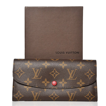 Louis Vuitton Monogram Emilie Wallet Red 8 of 8