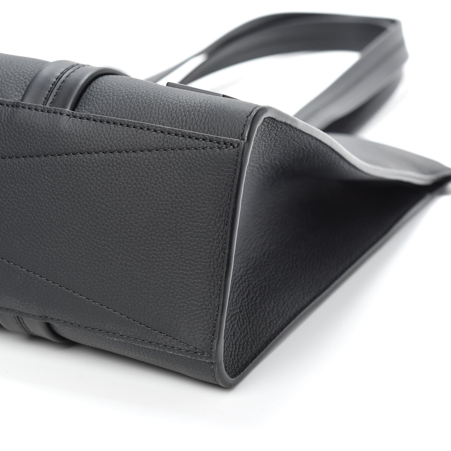 Grained Calfskin LV Aerogram Tote Black