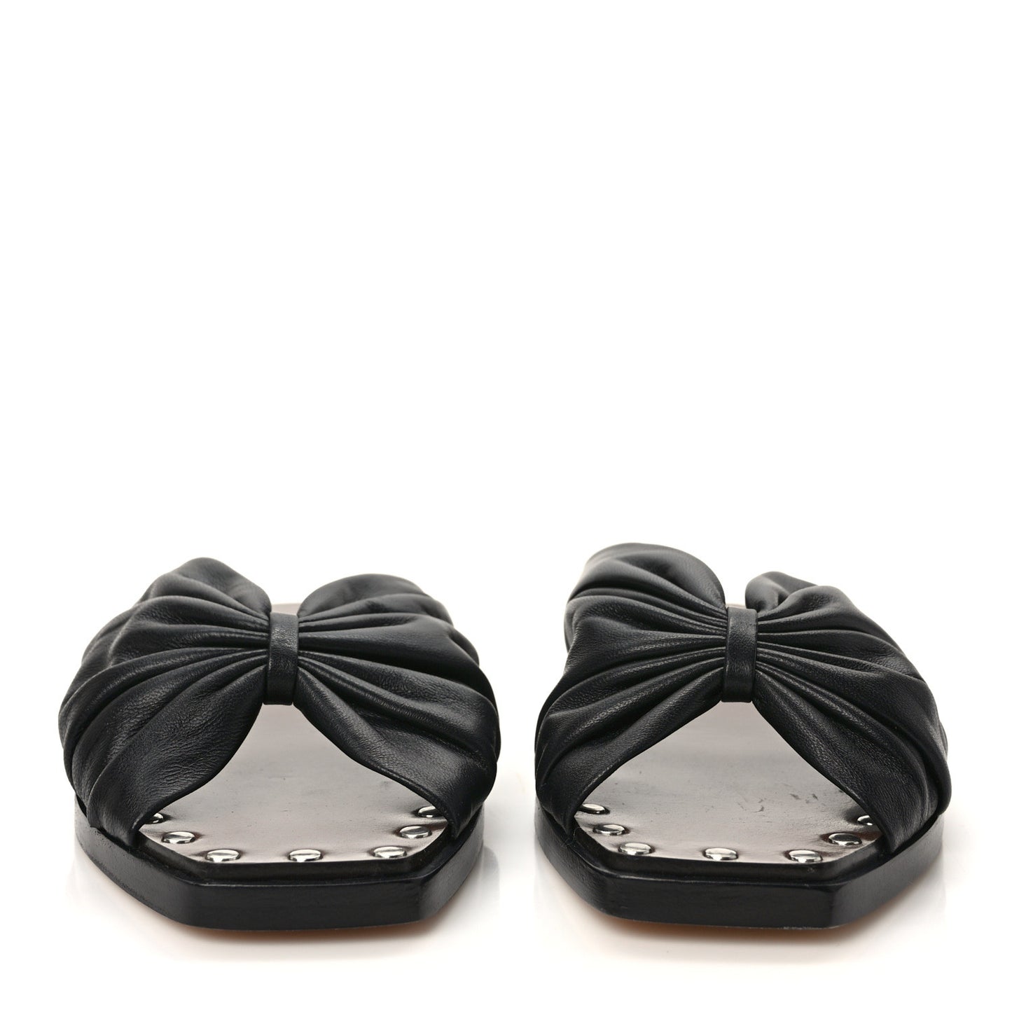 Nappa Jupiter Slide Sandals 38.5 Black