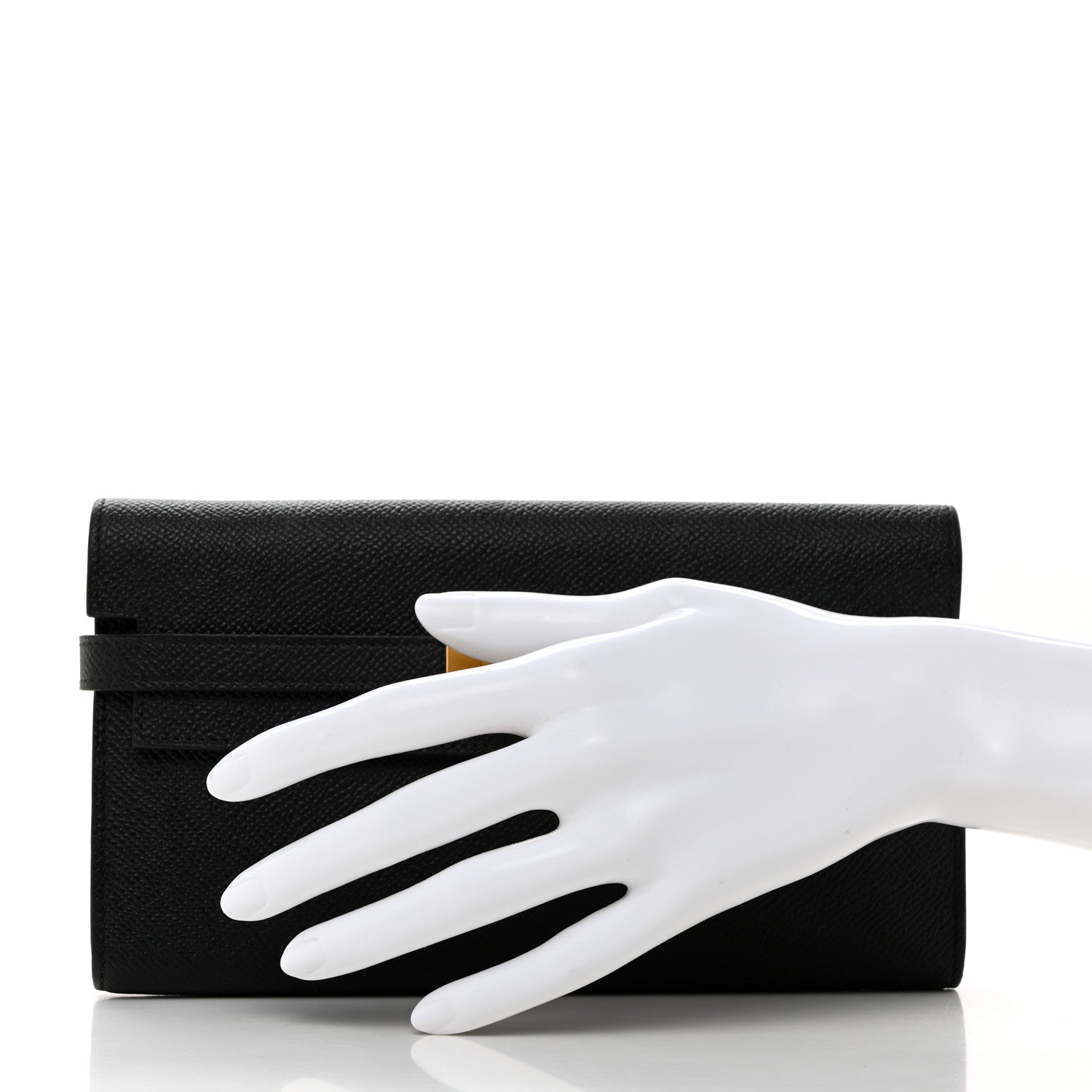 Hermes Epsom Kelly Longue Wallet Black 2 of 8