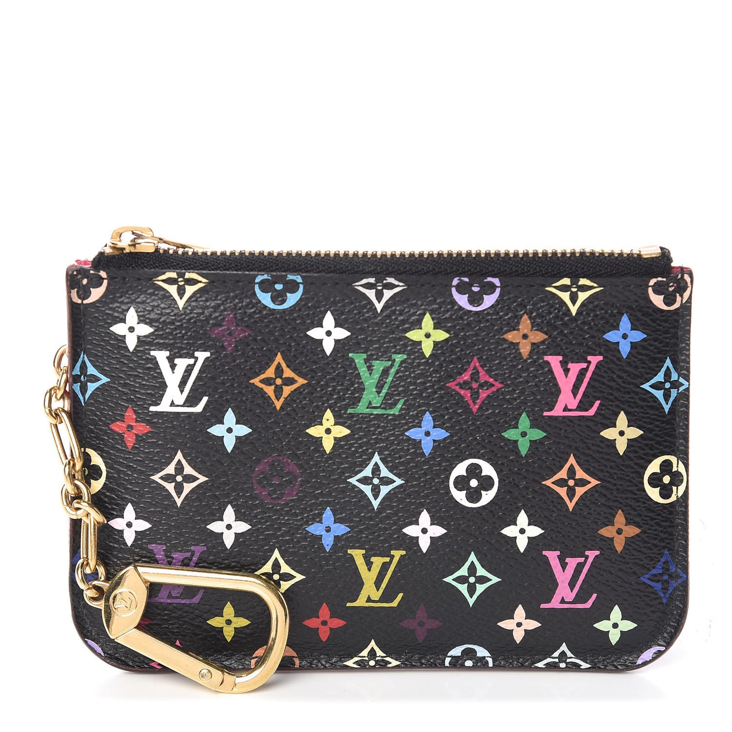 Monogram Multicolor Key Pouch Black Grenade