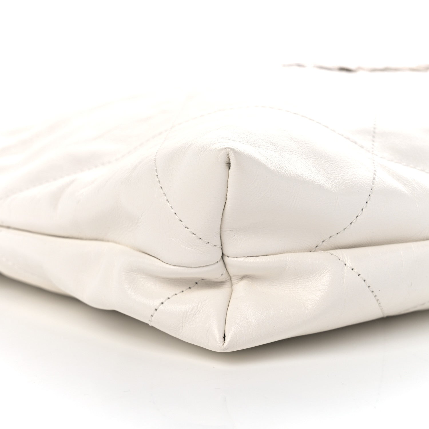 Chanel Shiny Calfskin Quilted Chanel 22 White 10 of 11