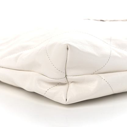 Chanel Shiny Calfskin Quilted Chanel 22 White 10 of 11