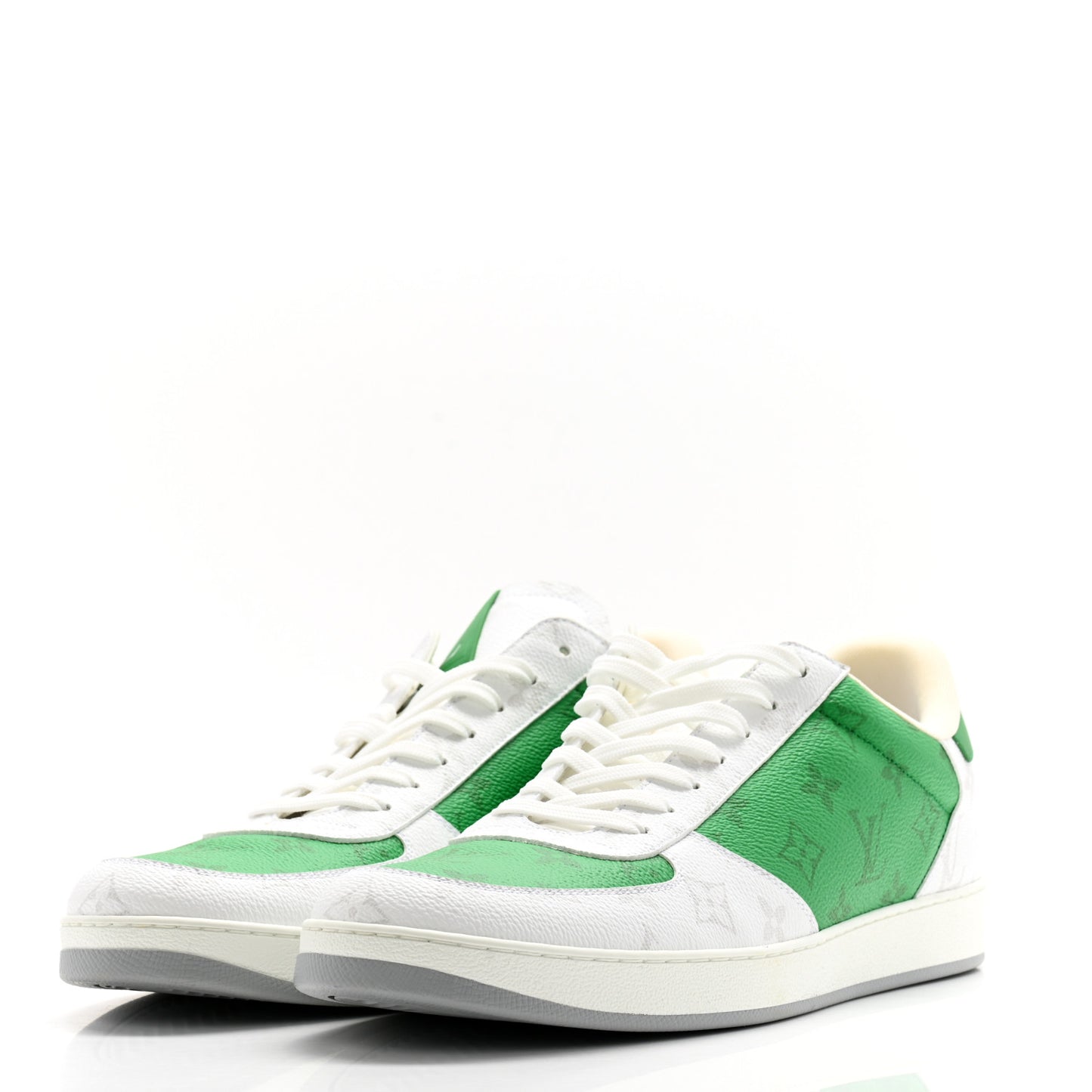 Calfskin Monogram Mens Rivoli Sneakers 11 White