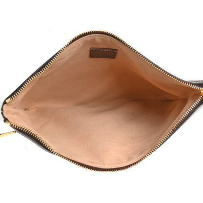 Gucci GG Supreme Monogram Large Ophidia Pouch Clutch Brown 5 of 7