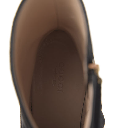 Gucci Kid Scamosciato GG Marmont Fringe 75mm Ankle Boots 40 Black 6 of 9