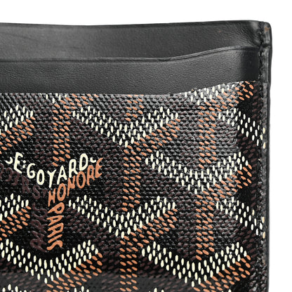 Goyard Goyardine Saint Sulpice Card Holder Black 9 of 11