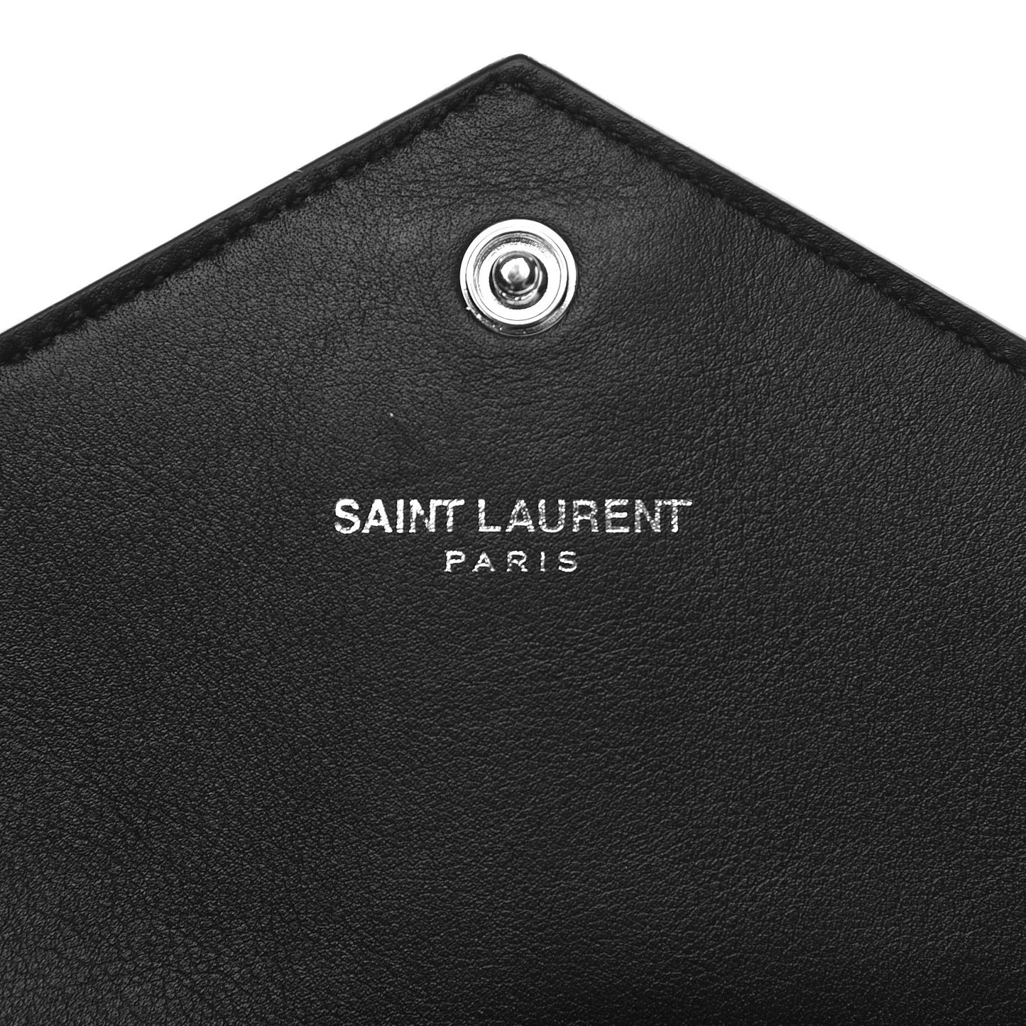 Calfskin Monogram Tri Pocket Crossbody Bag Black