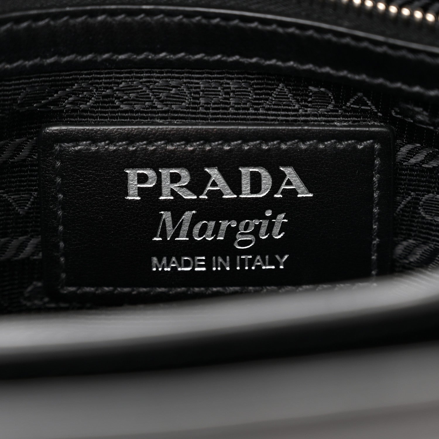Prada Brushed Calfskin Nylon Small Margit Flap Bag Black 6 of 13