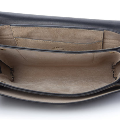 Chloe Suede Calfskin Small Faye Shoulder Bag Black 5 of 10