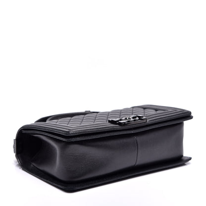 Chanel Caviar Quilted Medium Boy Flap So Black 4 of 10