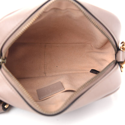 Gucci Calfskin Matelasse Mini GG Marmont Chain Shoulder Bag Porcelain Rose 5 of 9