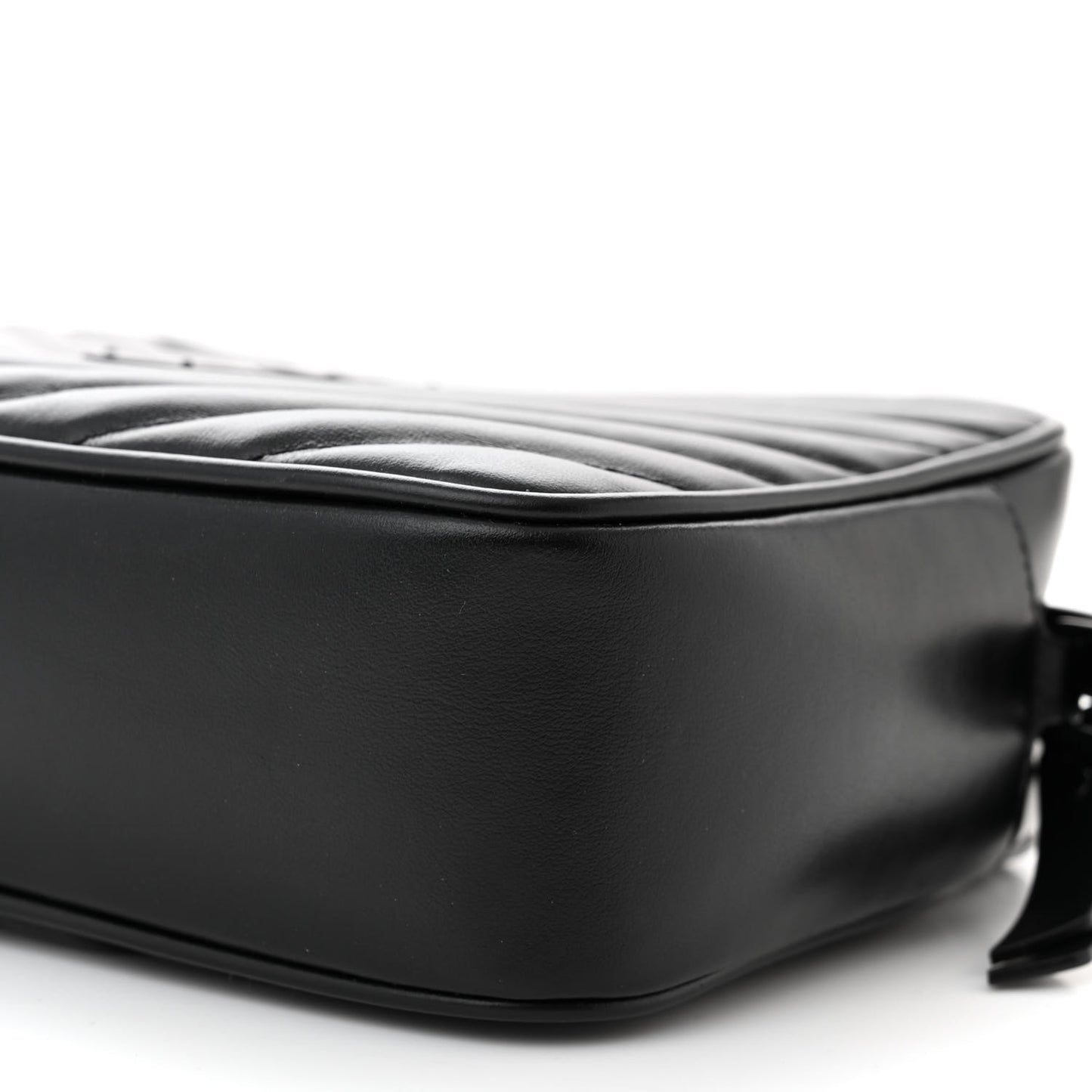 Calfskin Matelasse Monogram Monochrome Lou Camera Bag Black
