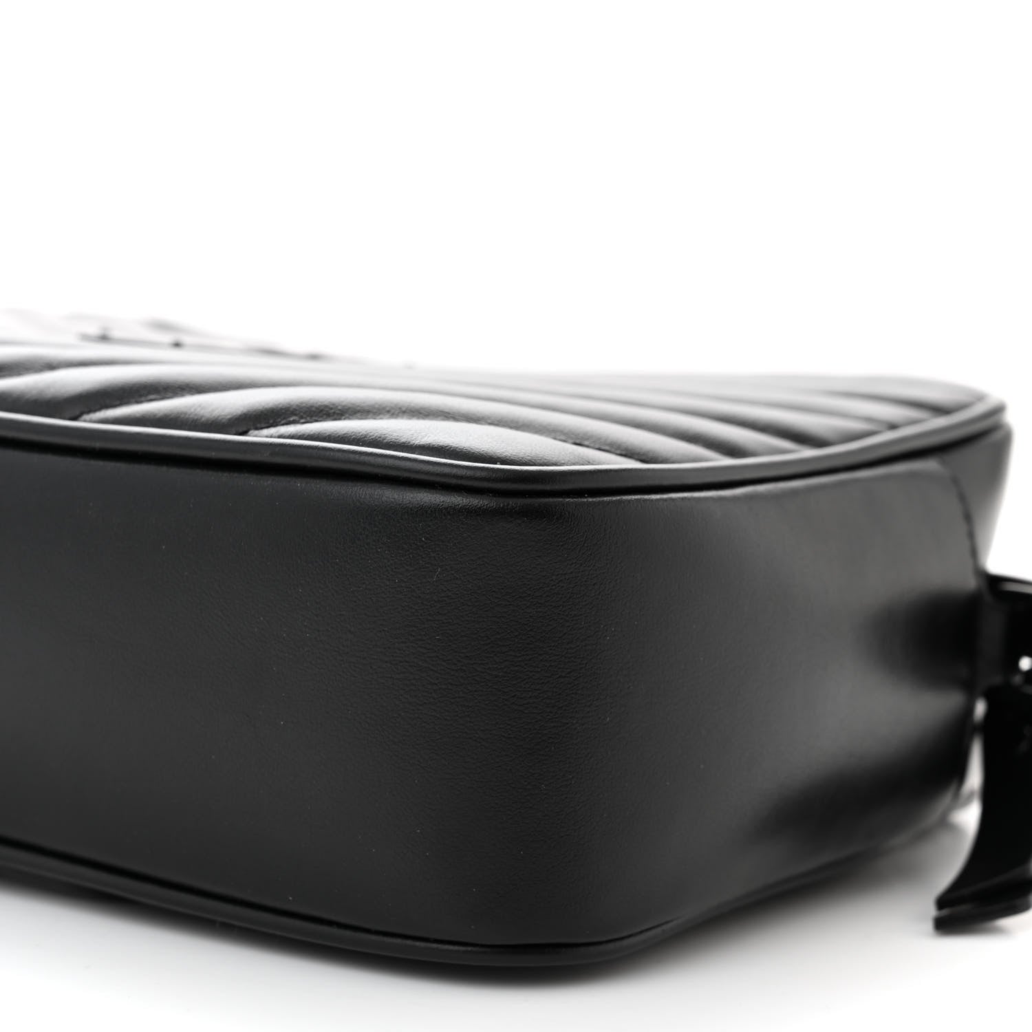 Saint Laurent Calfskin Matelasse Monogram Monochrome Lou Camera Bag Black 10 of 10
