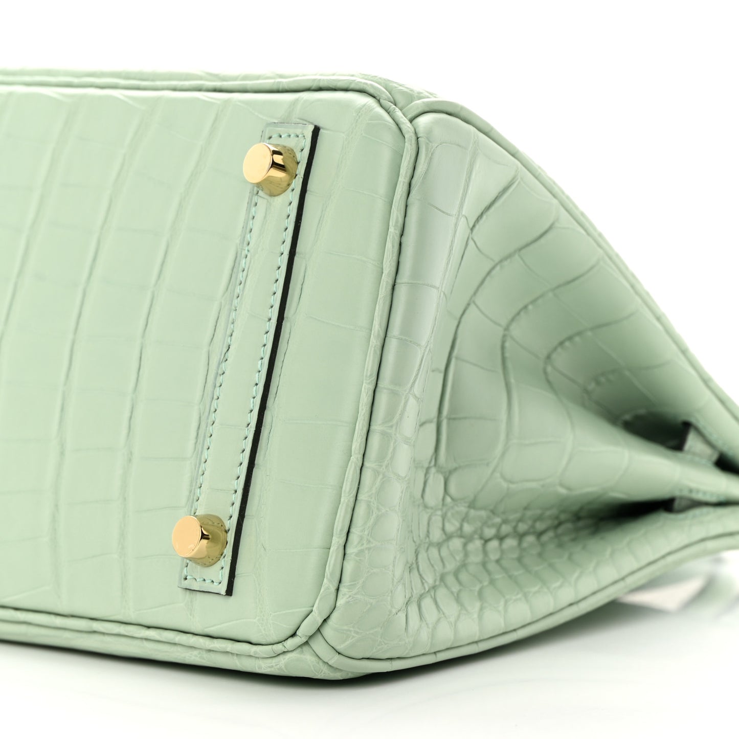 Matte Alligator Birkin 25 Vert D'eau