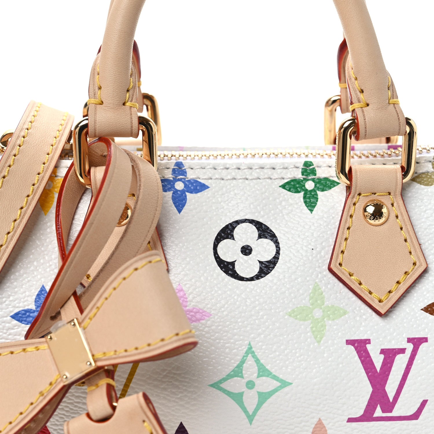 Louis Vuitton X Murakami Monogram Multicolor Nano Speedy White 7 of 7