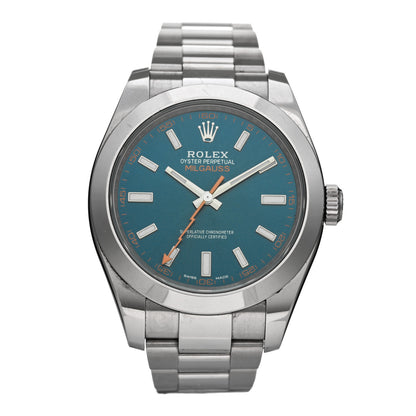 Rolex Stainless Steel 40mm Oyster Perpetual Milgauss Watch Z-Blue 116400GV 1 of 5