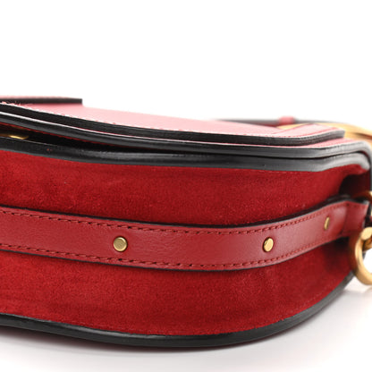 Chloe Calfskin Suede Small Nile Bracelet Bag Intense Red 10 of 10