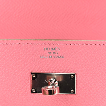 Hermes Epsom Kelly Wallet To Go Rose Confetti 6 of 11