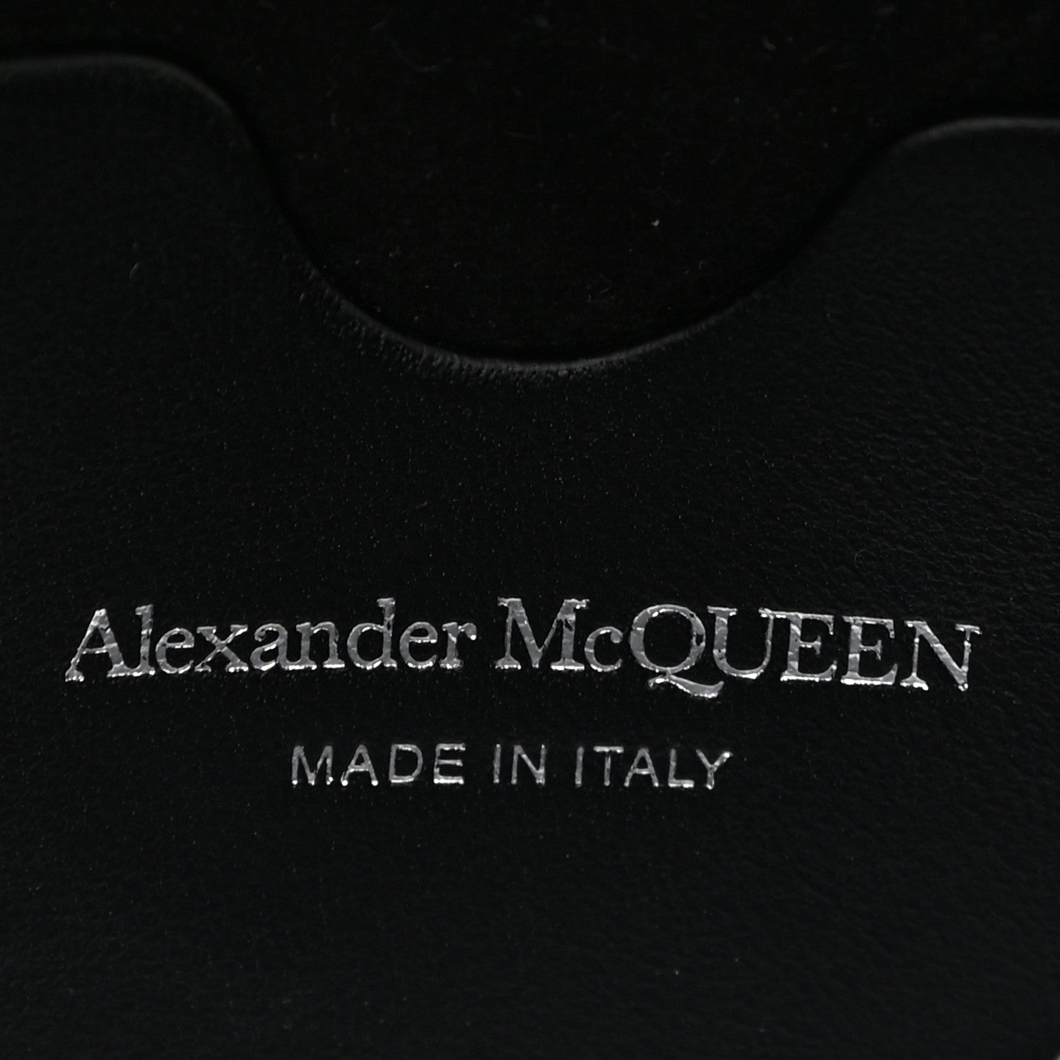 Alexander McQueen Metallic Calfskin Crocodile Embossed Skull Mini Shoulder Bag Silver 6 of 9