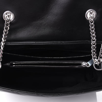 Saint Laurent Calfskin Y Quilted Monogram Medium Loulou Chain Satchel Black 5 of 11