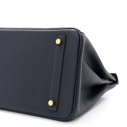 Hermes Togo Birkin 30 Bleu Nuit 10 of 11
