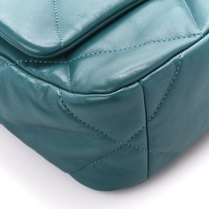 Chanel Lambskin Quilted Medium Chanel 19 Flap Green 9 of 11