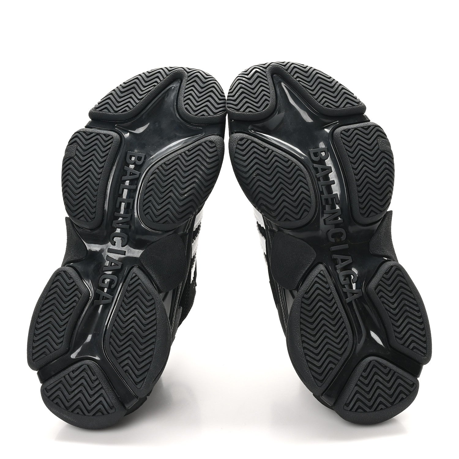 Balenciaga x ADIDAS Fabric Mesh Womens Triple S Sneakers 36 Black 6 of 8