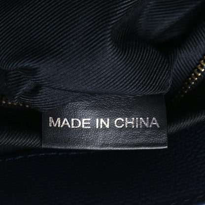 Burberry Derby Calfskin Vintage Check Medium Banner Tote Regency Blue 7 of 11