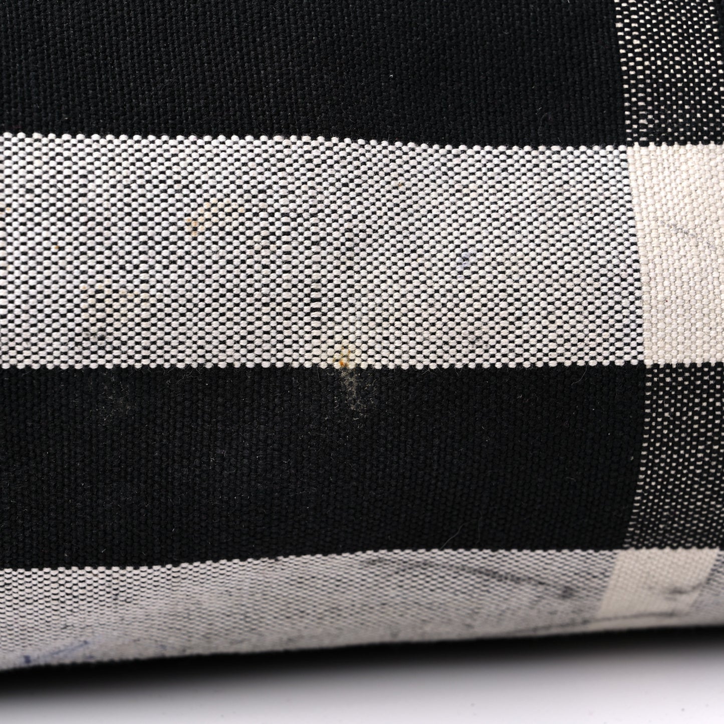 Coated Canvas Mega Check Medium Doodle Tote Black White