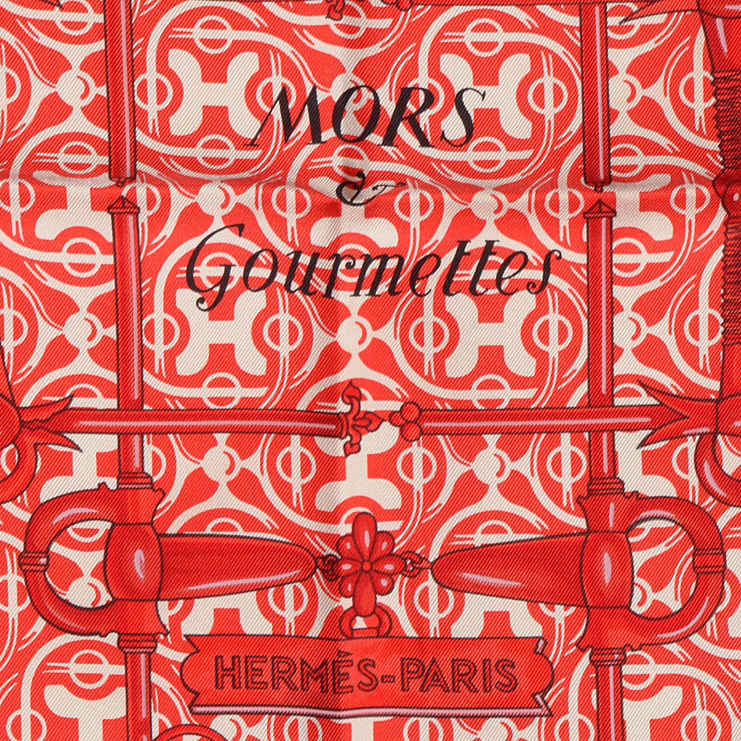 Hermes Silk Mors et Gourmettes Scarf 90 3 of 5