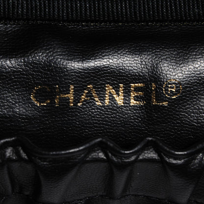 Chanel Calfskin Vanity Cosmetic Case Black 7 of 9