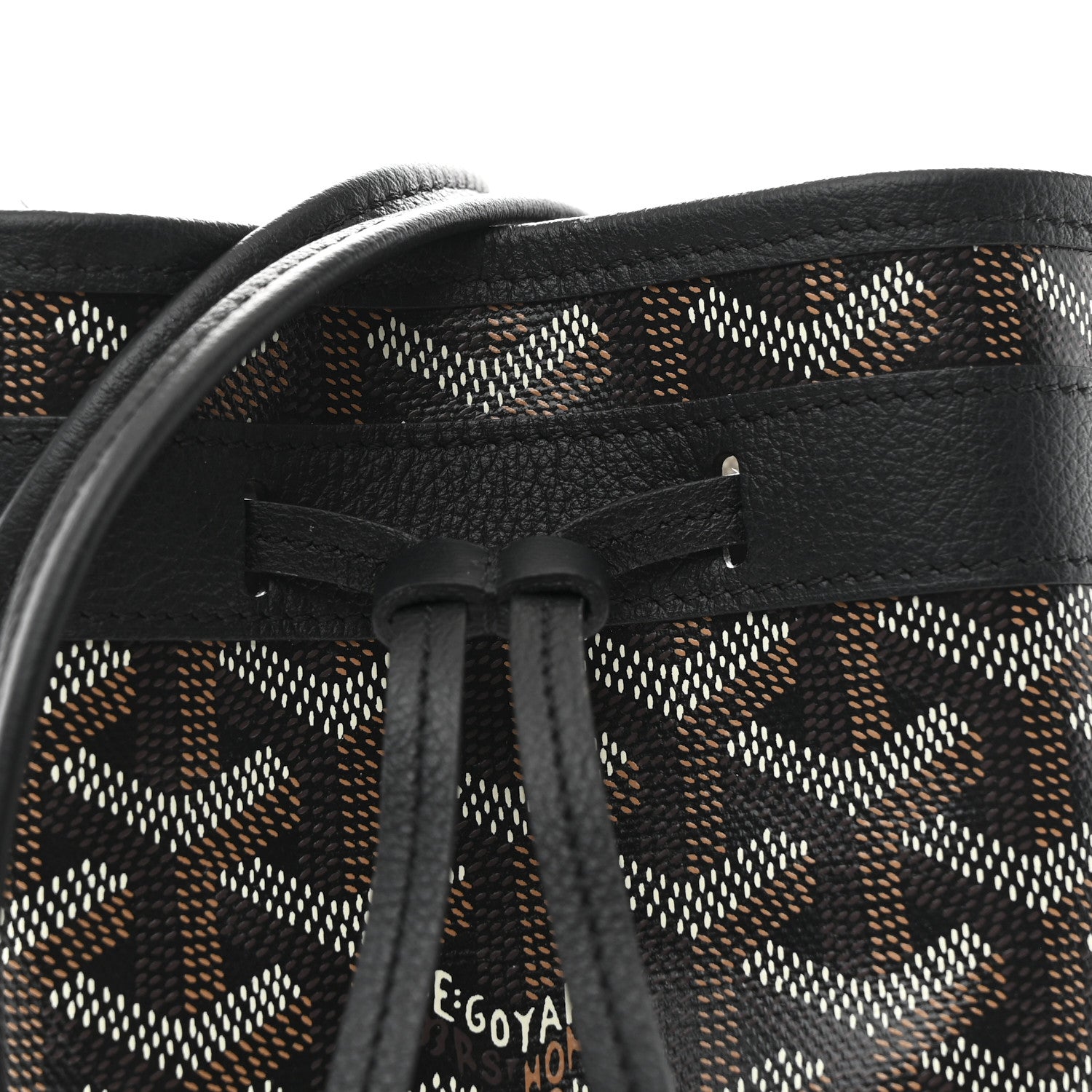 Goyard Goyardine Petit Flot Mini Bucket Bag Black 7 of 10
