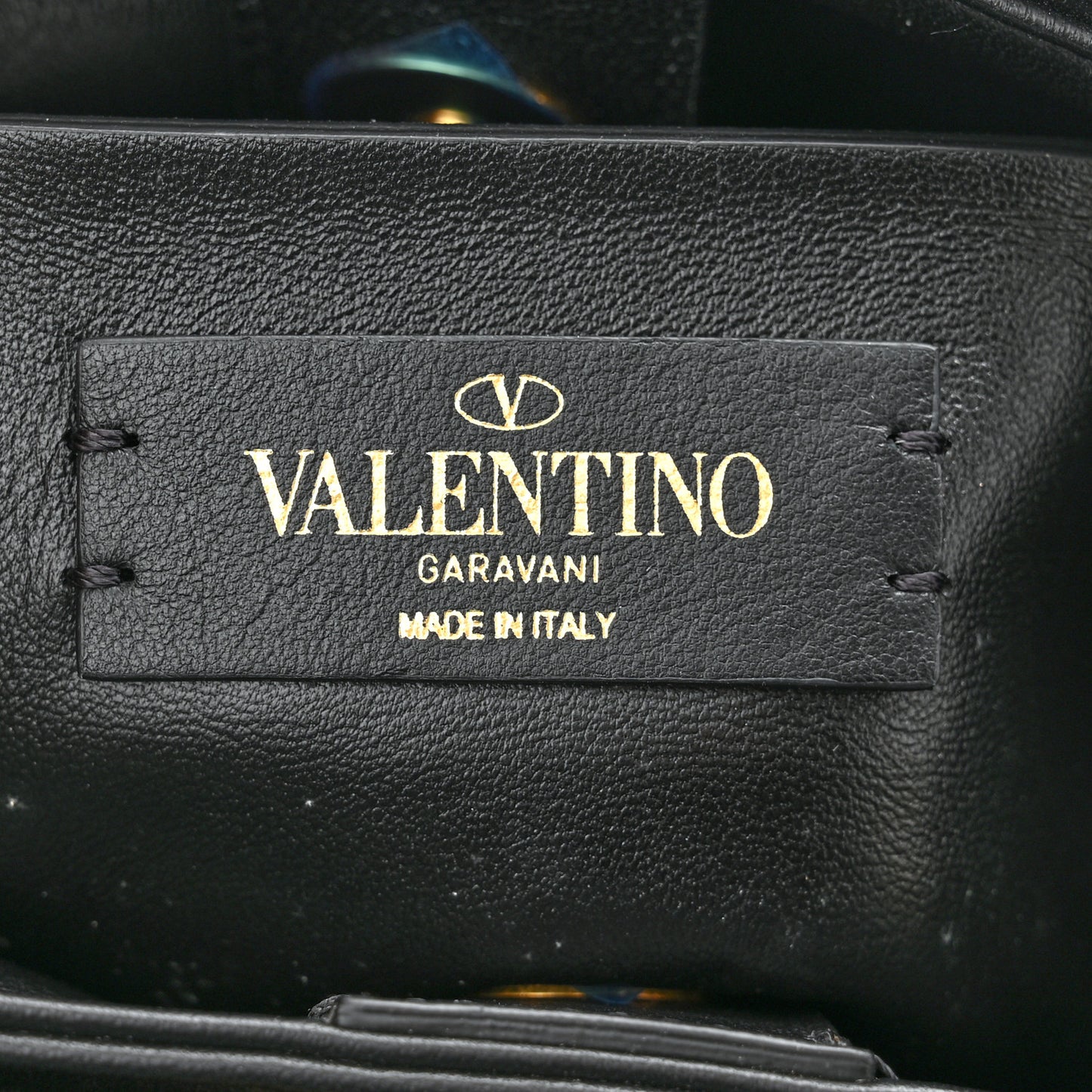 Nappa Small Roman Stud The Handle Bag Black