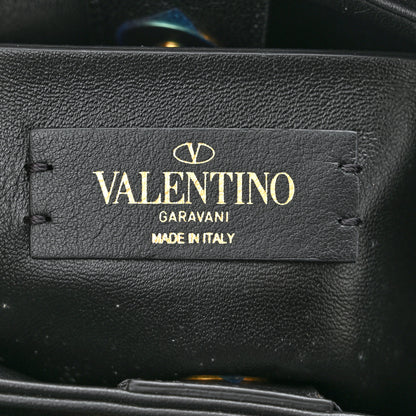 Valentino Garavani Nappa Small Roman Stud The Handle Bag Black 6 of 9