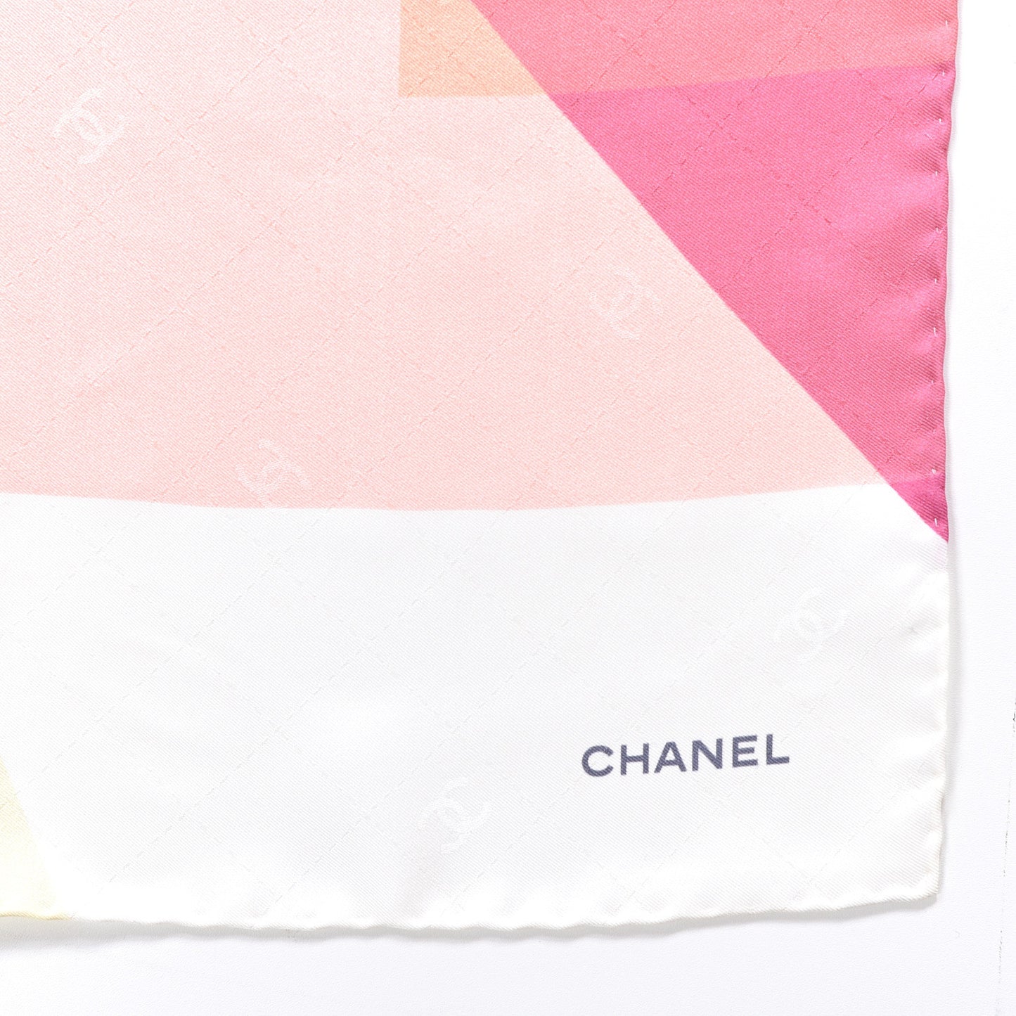 Silk CC Logo Print Scarf Multicolor