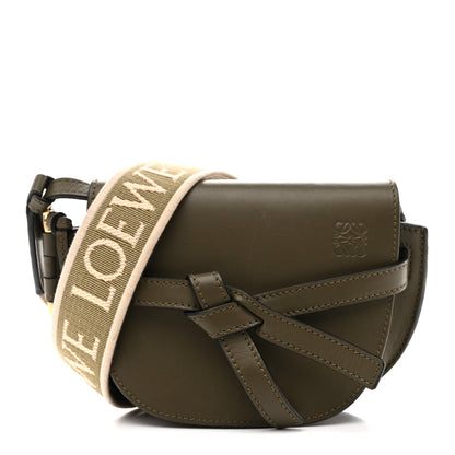 Loewe Calfskin Jacquard Mini Gate Dual Bag Autumn Green 1 of 14