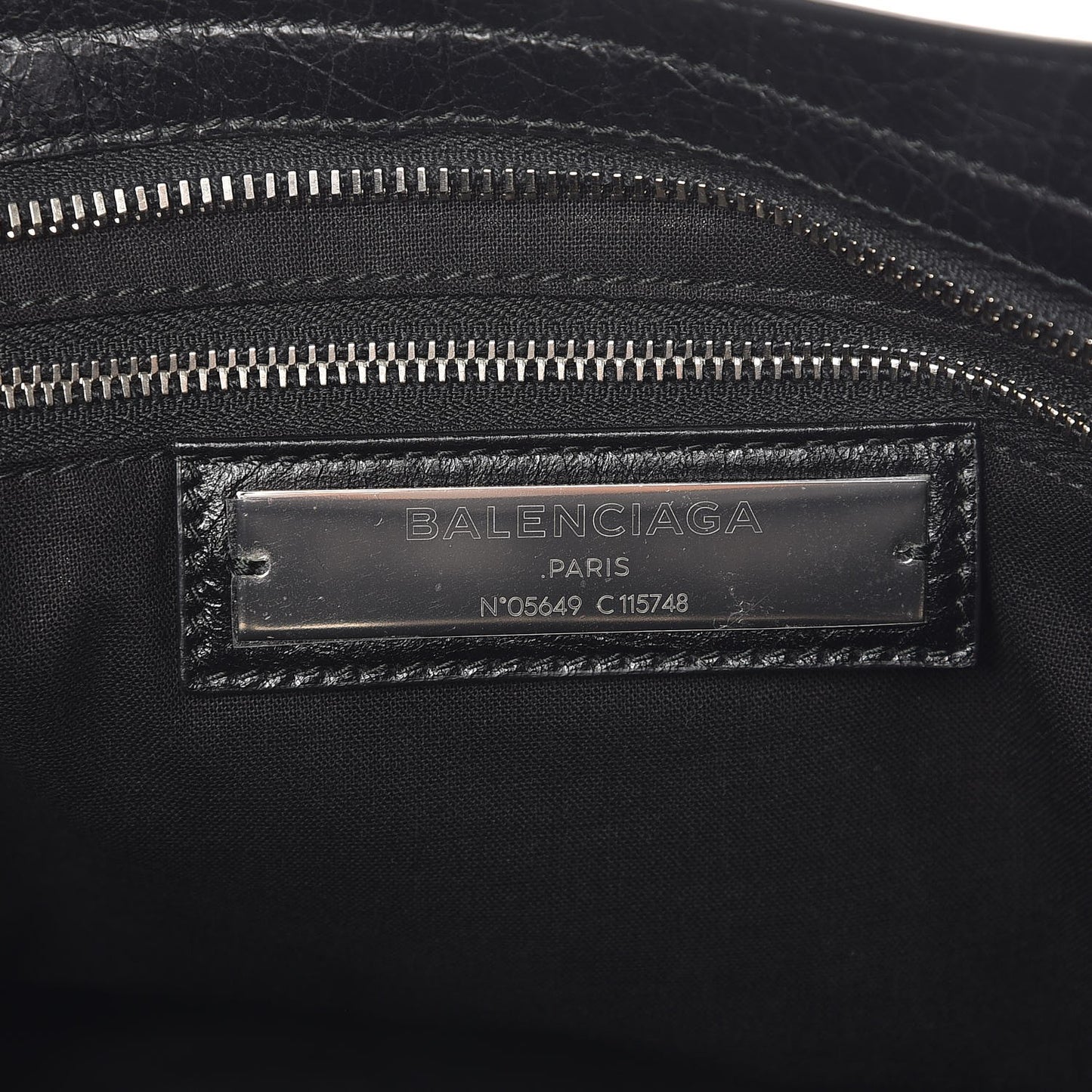 Agneau Classic Silver Hardware City Black