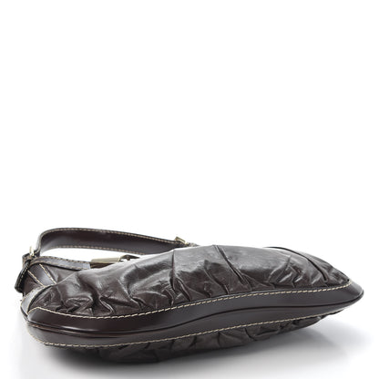 Gucci Calfskin Queen Bow Hobo Brown 4 of 10