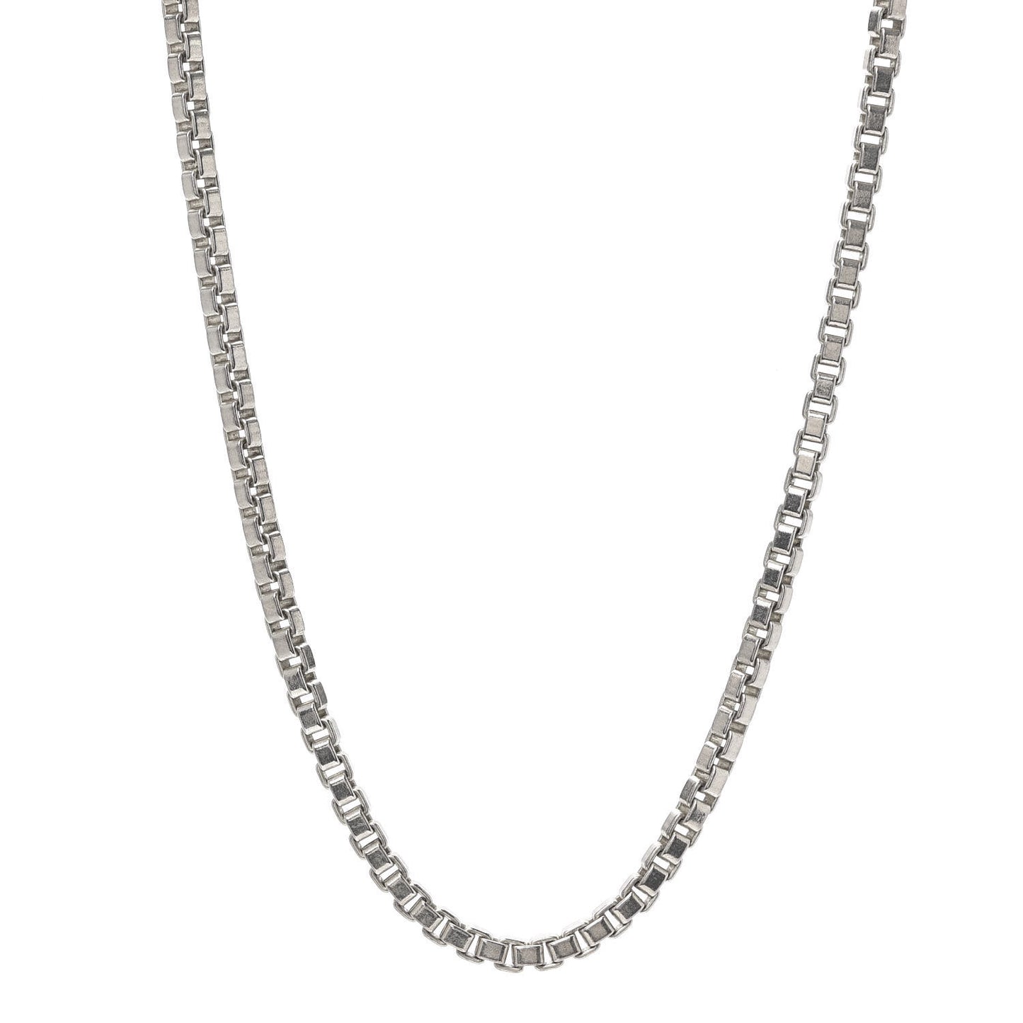 Sterling Silver 4mm Venetian Link Necklace