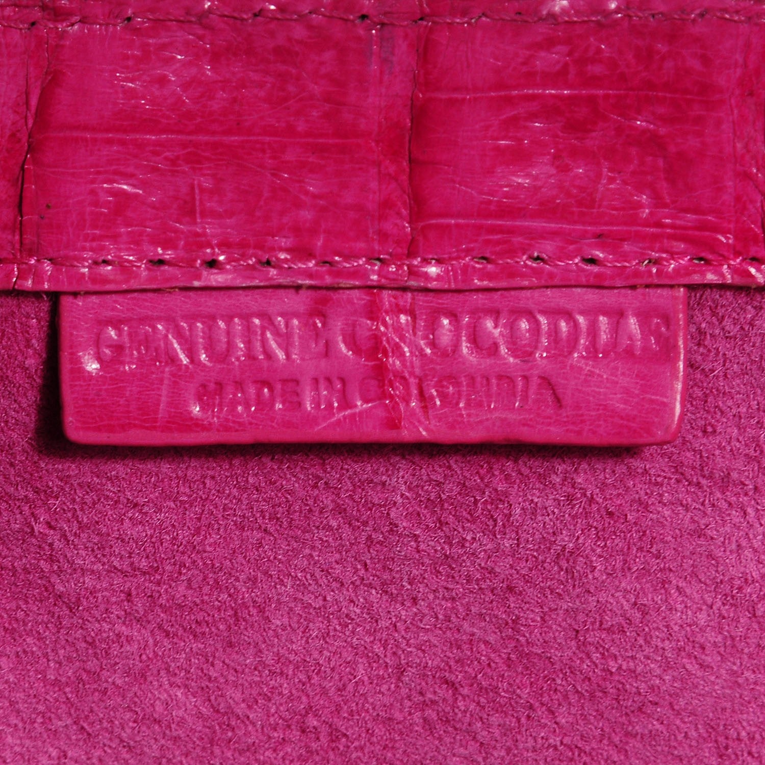 Nancy Gonzalez Crocodile Razor Clutch Pink 7 of 7