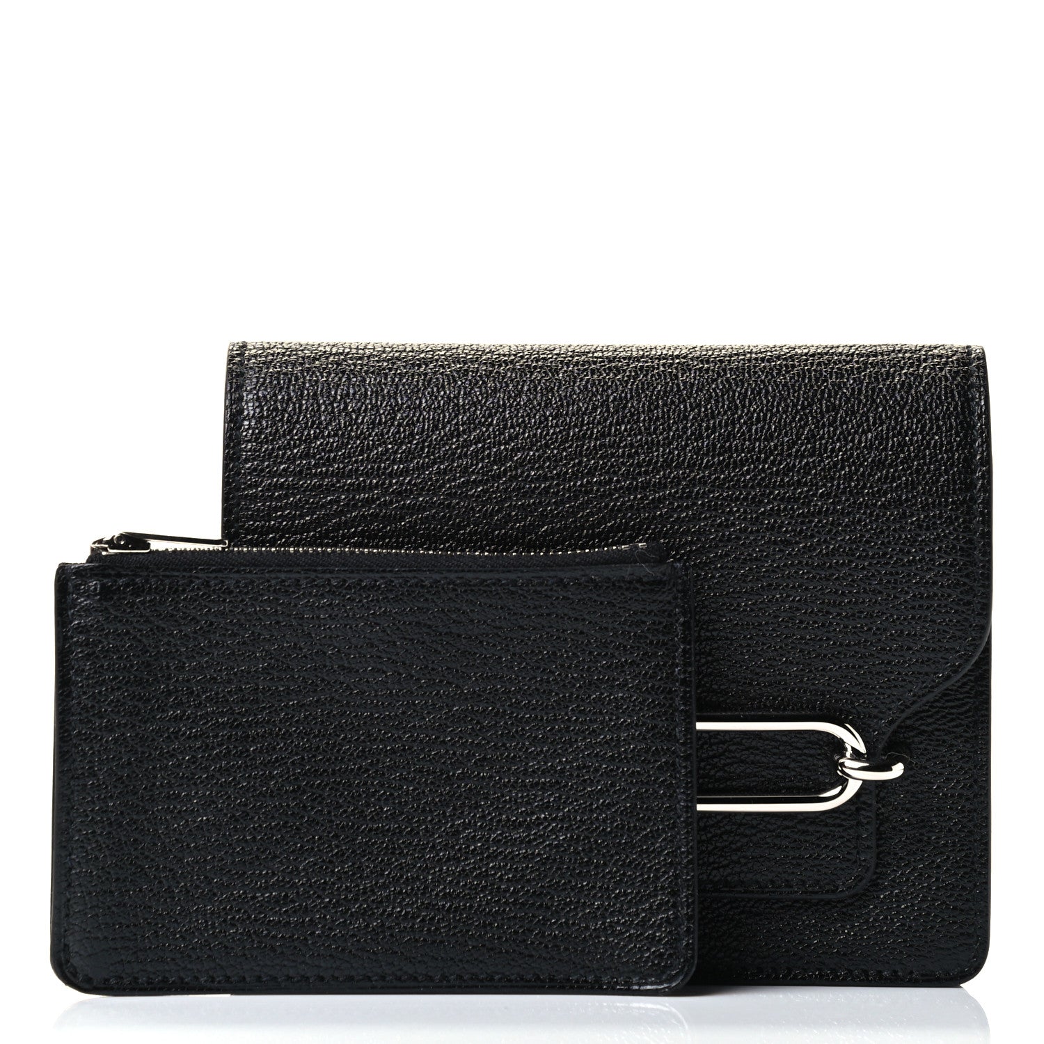 Hermes Chevre Mysore Roulis Slim Wallet Black 2 of 5