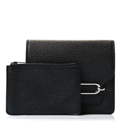 Hermes Chevre Mysore Roulis Slim Wallet Black 2 of 5
