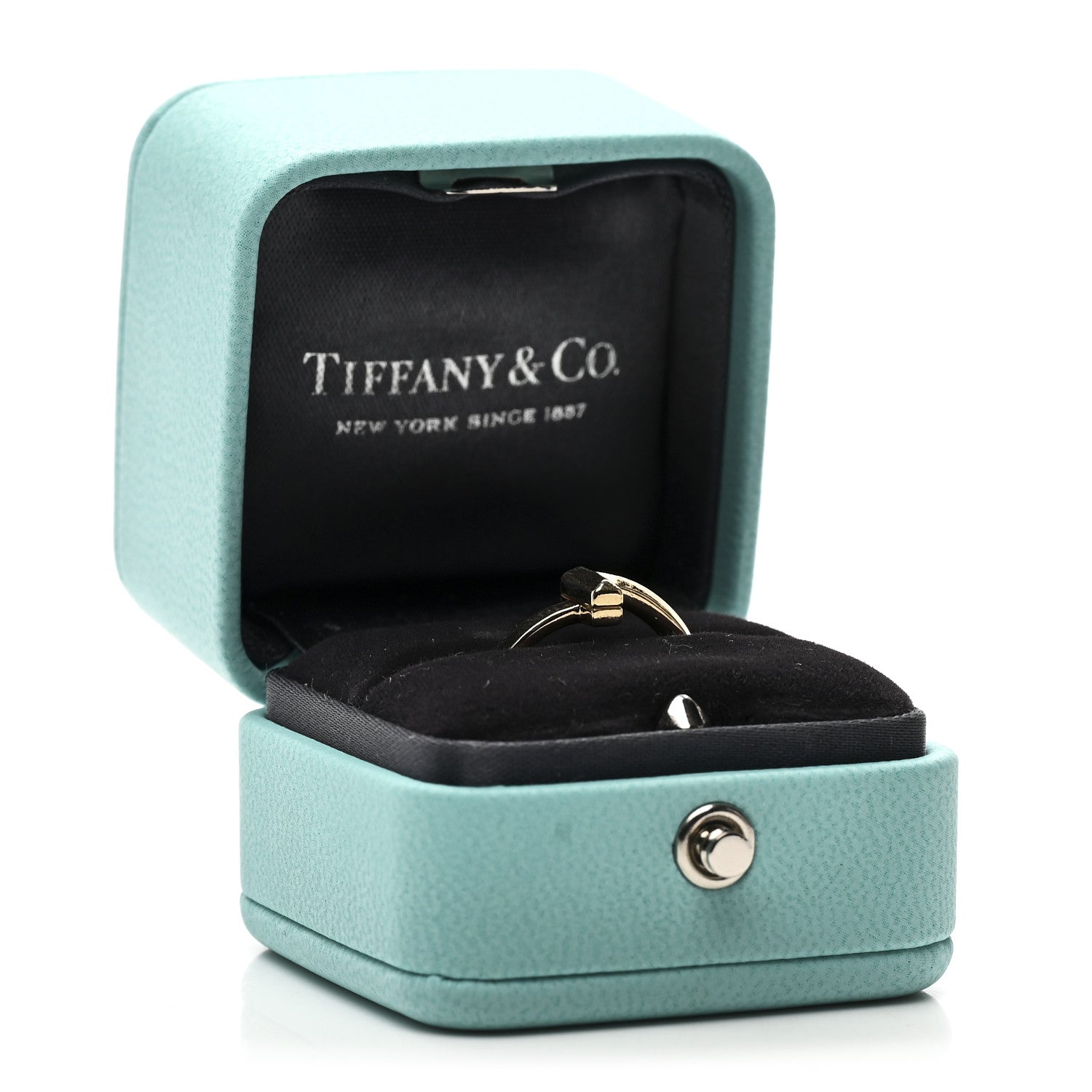 Tiffany 18K Yellow Gold T T1 Ring 49 5 5 of 5