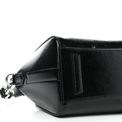 Givenchy Textured Patent Calfskin Mini Antigona Black 7 of 8