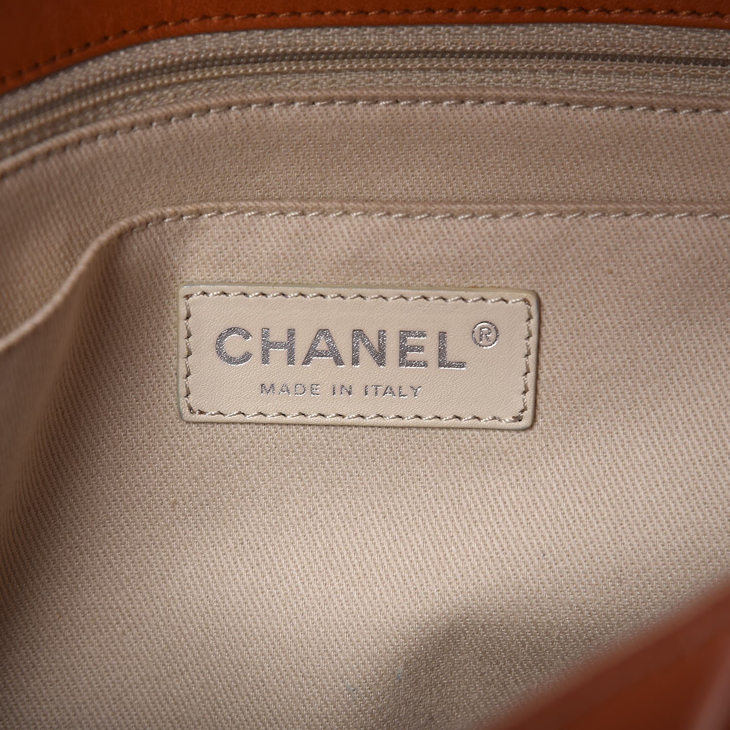 Chanel Vinyl Quilted In the Business Flap Bag Orange 6 of 9